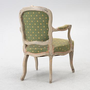 A Louis XV armchair, 18th Century.