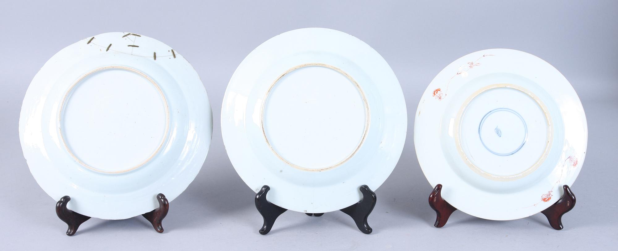 PARTI TALLRIKAR, 6 st, porslin och fajans, Kina och Holland, 1700/1800-tal.