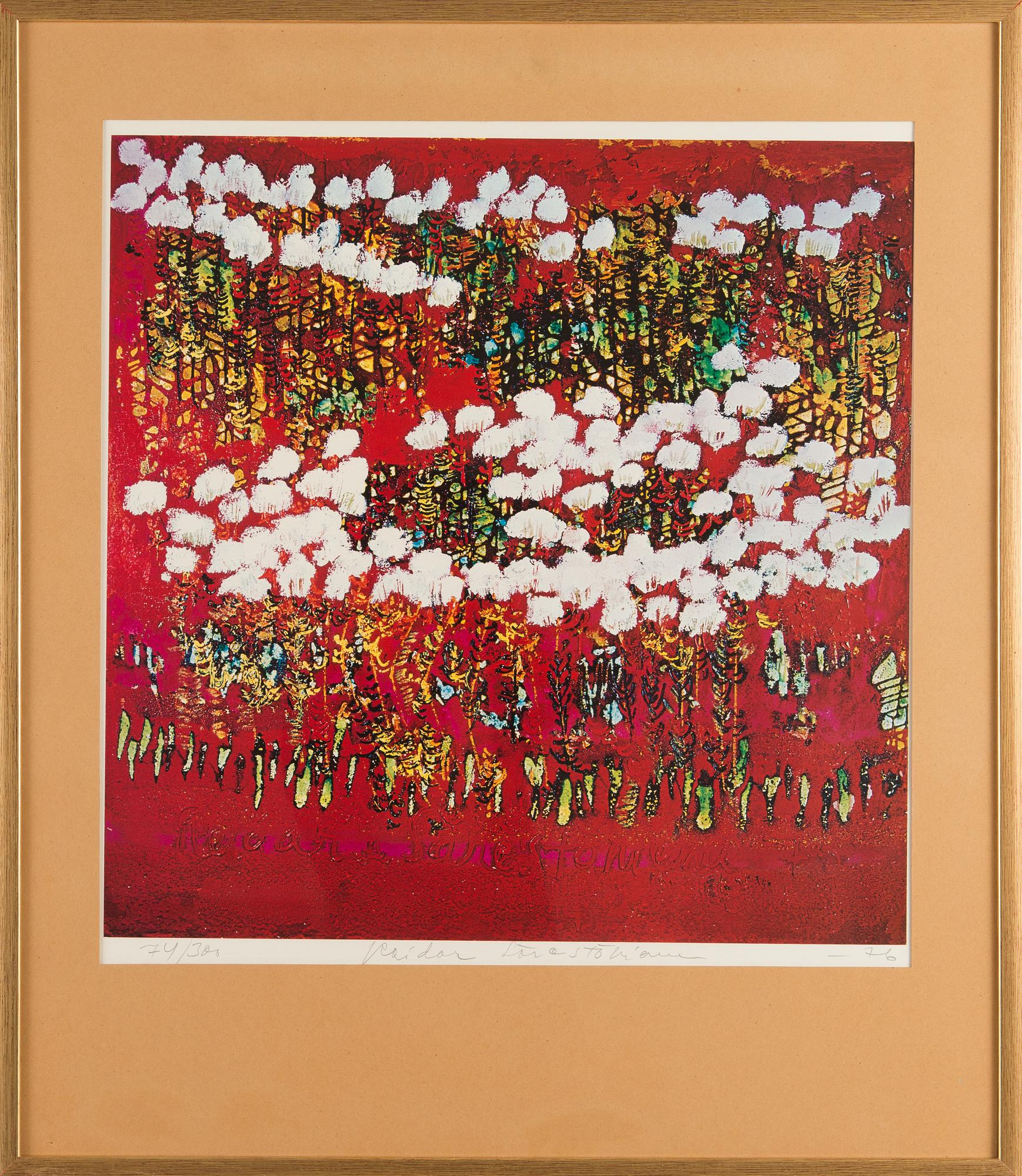 Reidar Särestöniemi, Vårens blomma skvattram blommar.