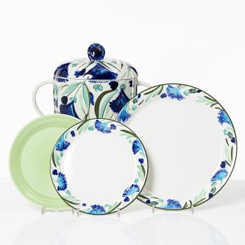 Dorrit von Fieandt, servisdelar, 37 st, porslin, Arabia, Finland.