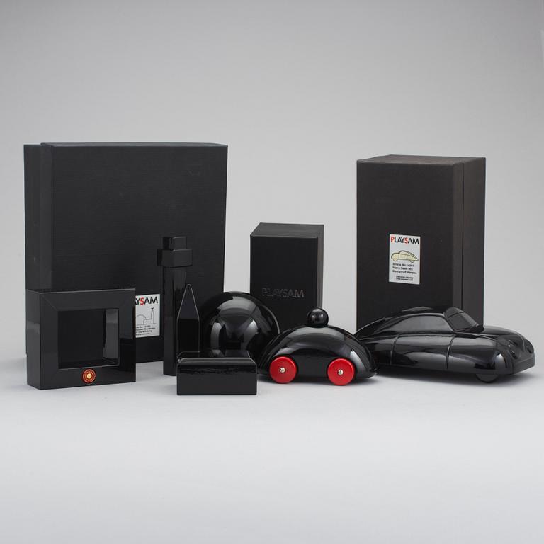 LEKSAKER, 3 st, PLAYSAM, trä, design: Ulf Hanses samt Ola Wihlborg.