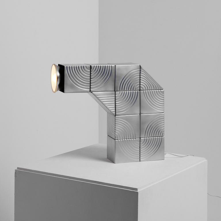 David Taylor, a unique table lamp, "Ornamentation Lamp", Studio Mellösaverken, Sweden, 2025.