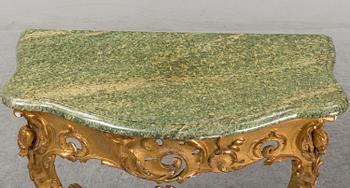 A presumably german rococo consoltable.