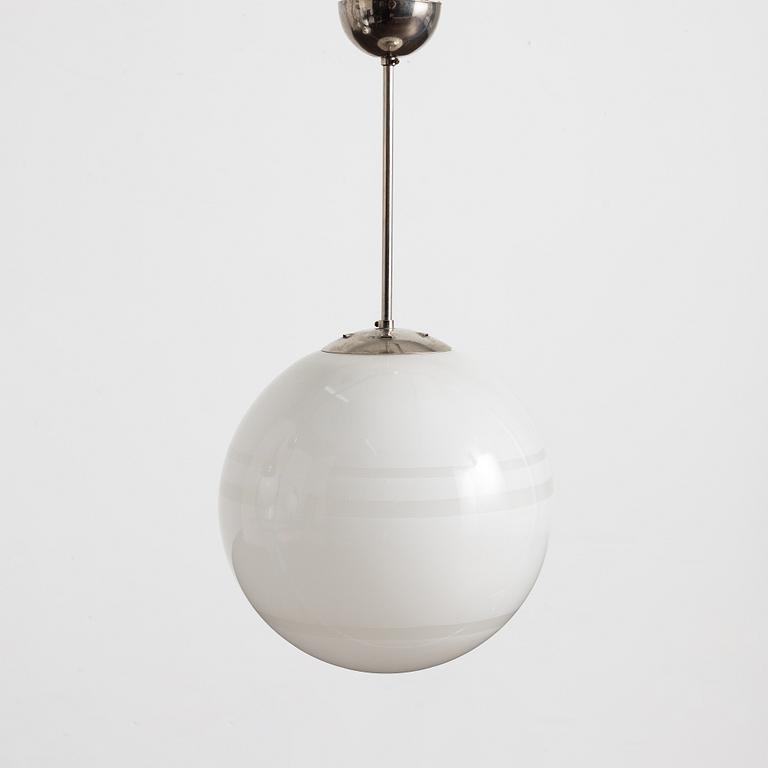 Harald Notini, taklampa, modell "10722", Arvid Böhlmarks Lampfabrik, Stockholm, 1930-tal.