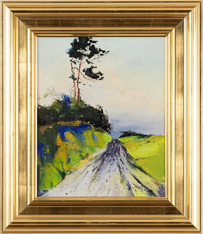 Axel Lind, Road with Solitary Pine.