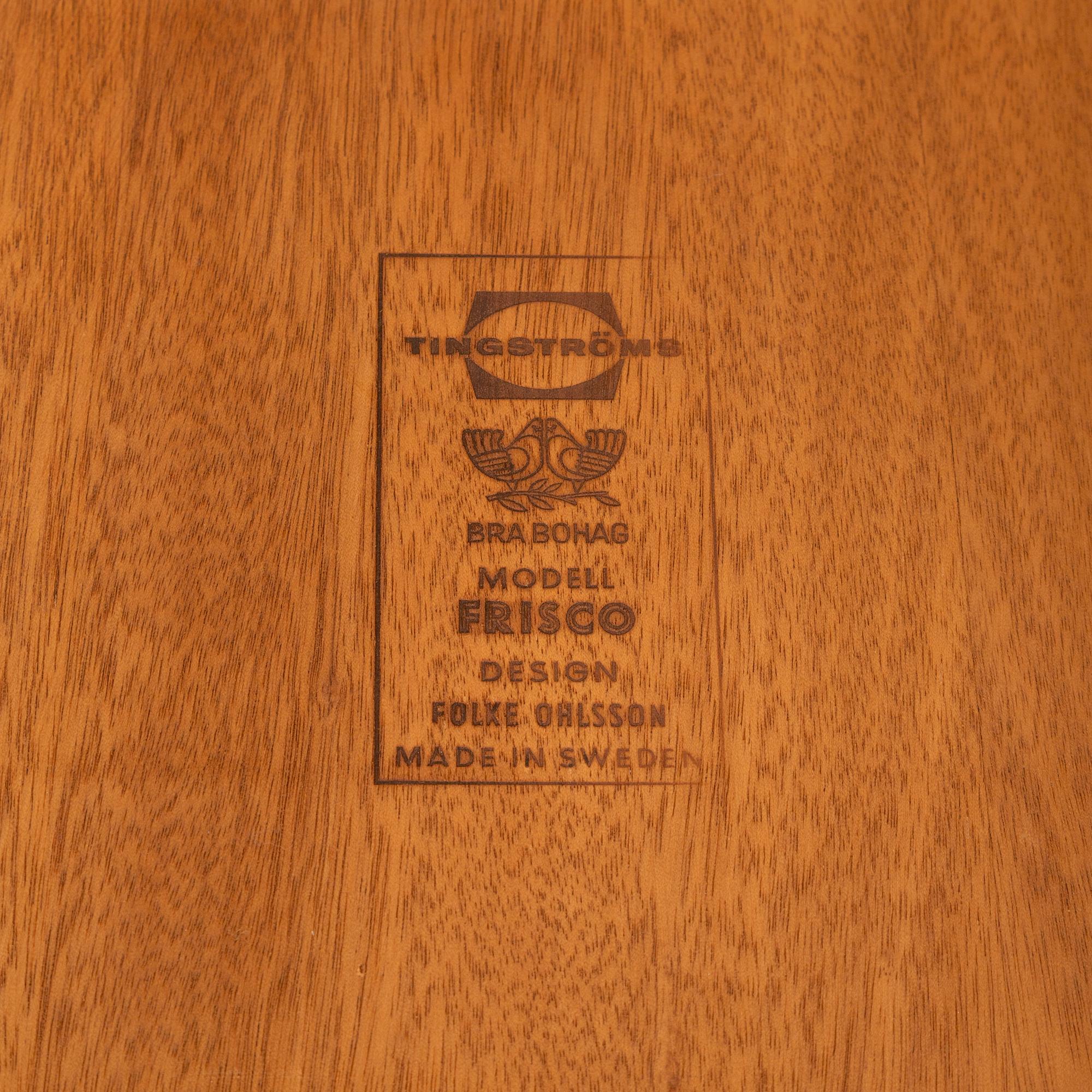 Folke Ohlsson, sidobord, ett par, "Frisco", Tingströms, Bra Bohag, 1960-tal.