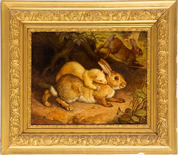 UNKNOWN ARTIST, 19th century, oil on canvas, signed F. Paton and dated 1879. Possibly Frank Paton (1855-1909).