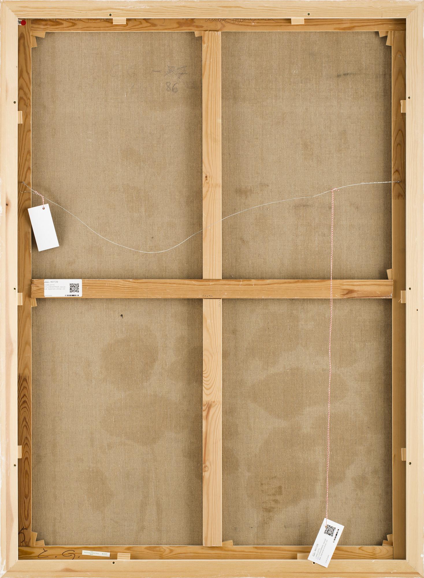 CHARLOTTE GYLLENHAMMAR, olja på duk, signerad a tergo.