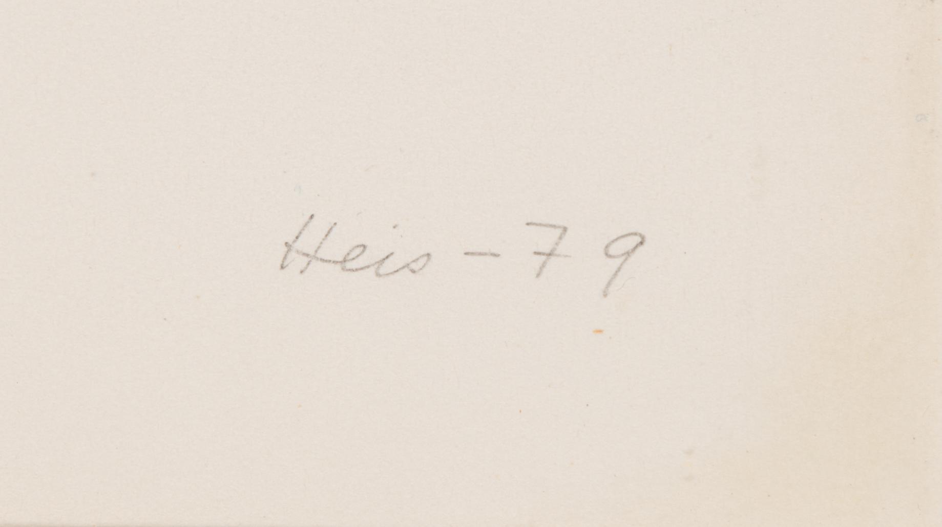 Outi Heiskanen, kompiisi / etsauksia, signeerattu ja päivätty -79, numeroitu Tpl'a II.