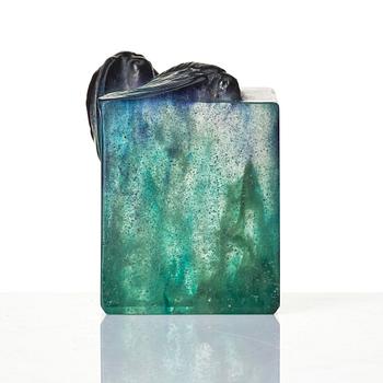 Gabriel Argy-Rousseau, a "Moth" pâte de cristal paperweight, model 23.28, France, ca 1923.