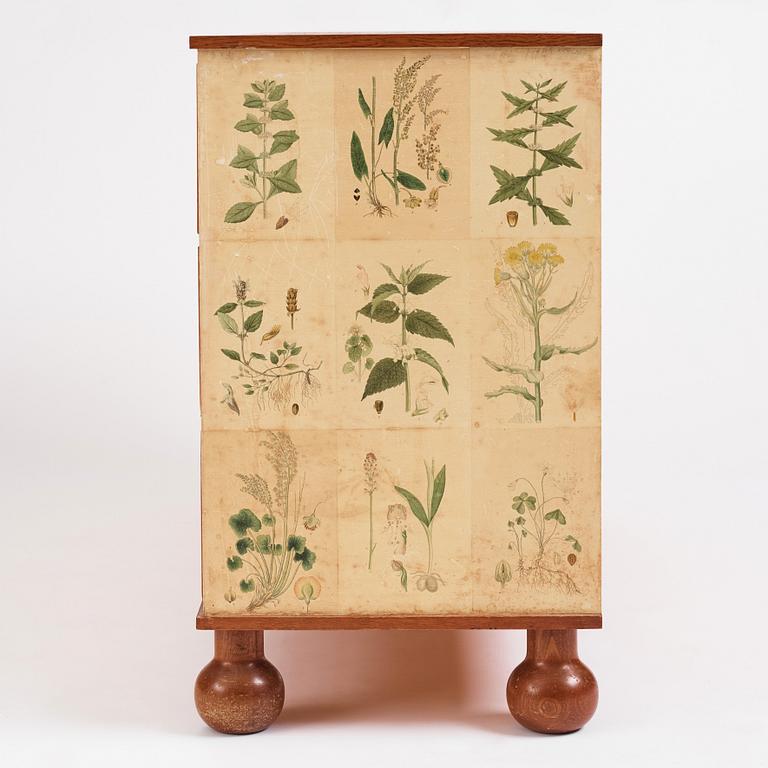 Josef Frank, a 'Flora' chest of drawers, Svenskt Tenn Sweden 1930-40s.
