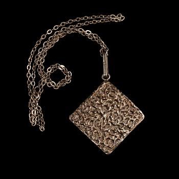 COLLIER, sterlingsilver, Bengt Hallberg, Köping, 1971. Vikt 25 g.