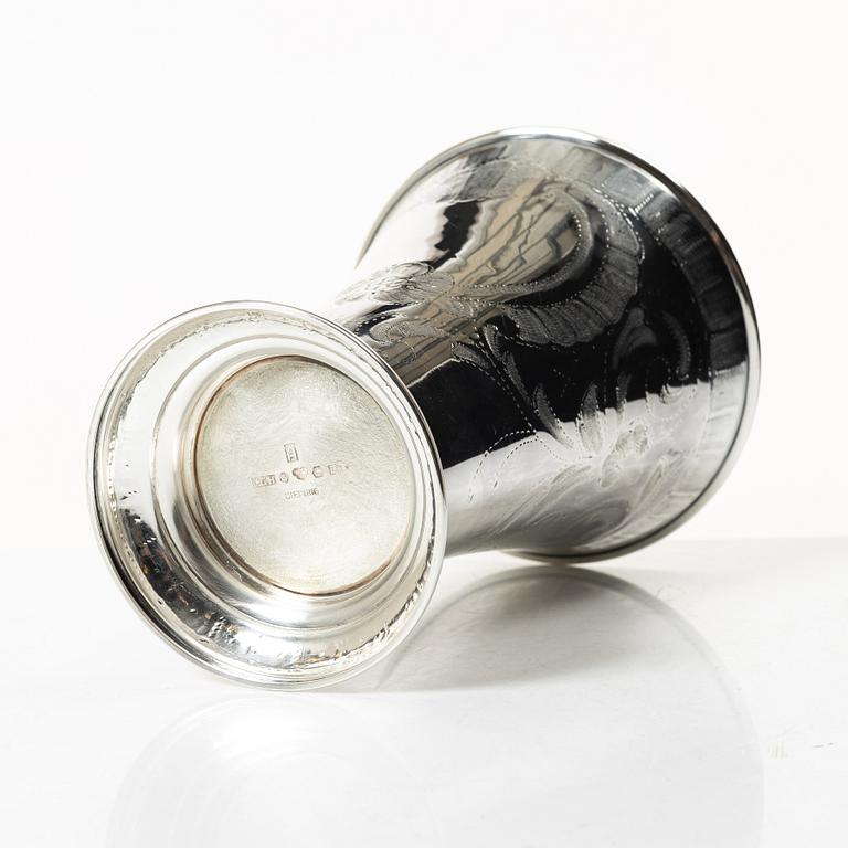 C.G. Hallberg, CG Hallberg, a sterling silver vase, Stockholm, 1961.
