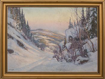 CARL BRANDT, signed painting.