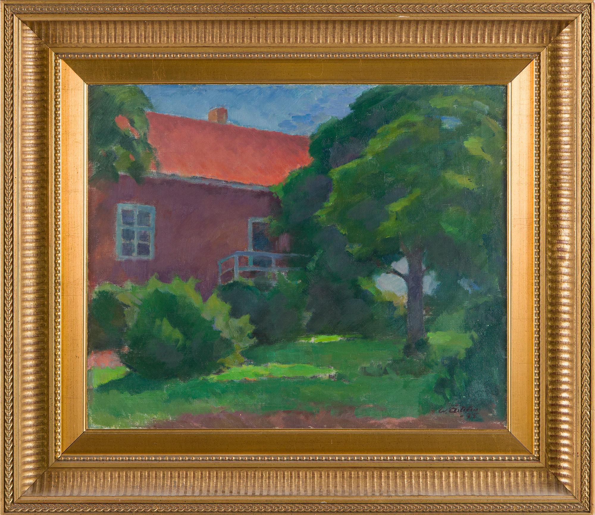 Werner Åström, The courtyard.