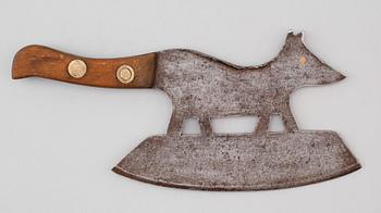 KÖTTYXA, stål, 1800-tal.