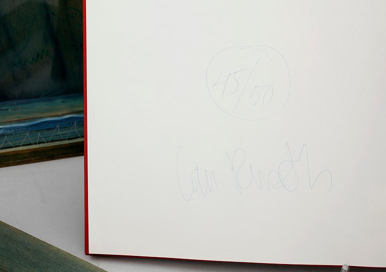 IAN RUSTH, diorama/multipel med bok, sign o numr 45/50.