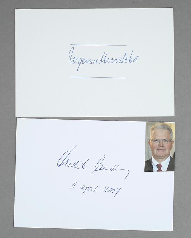 PARTI AUTOGRAFER, 31 st, bla Christiaan Barnard, Anton Nilsson Amathea-mannen, Liv Ullman.