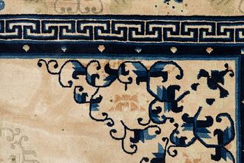 A carpet, old, China (antique finish), c. 276 x 189 cm.