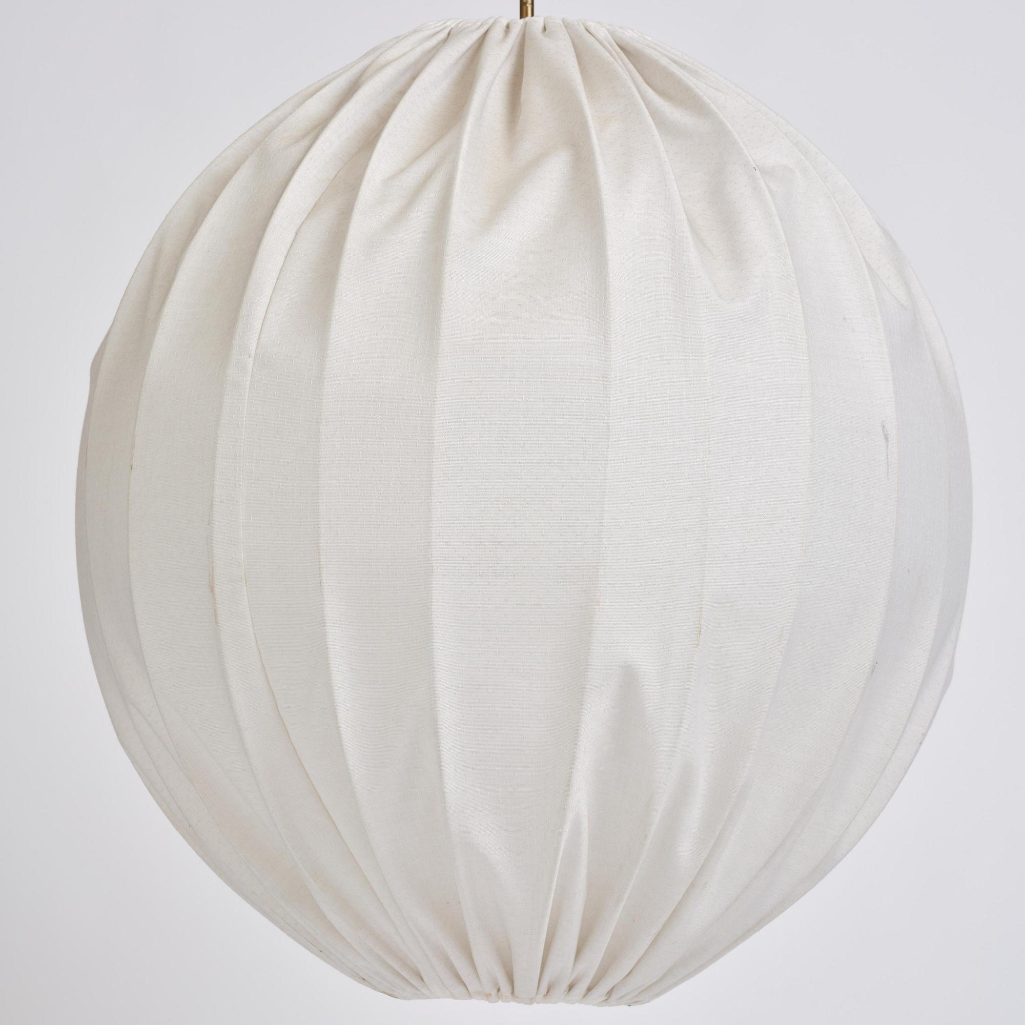 Bertil Brisborg, attributed to, an imposing pair of ceiling lamps, Nordiska Kompaniet, ca. 1957-60.