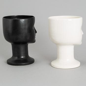 LISA LARSON, a pair of stoneware vases from K-Studion, Gustavsberg.