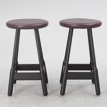 Jasper Morrison, a pair of 'Albert Bar Stools', Massproductions.