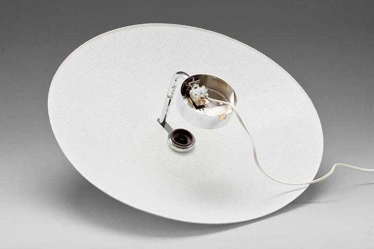 VÄGGLAMPA, "Zero", design Börge Lindau, 1900-talets andra hälft. Diam 50 cm.
