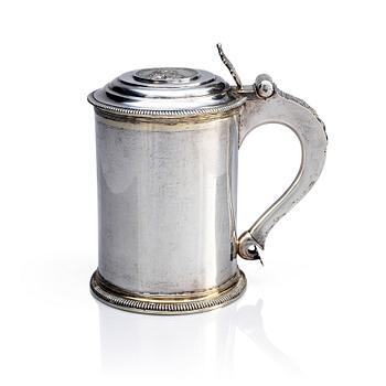 362. A Swedish Gustavian silver tankard, mark of Johan Schvart (Svart), Karlskrona 1786.