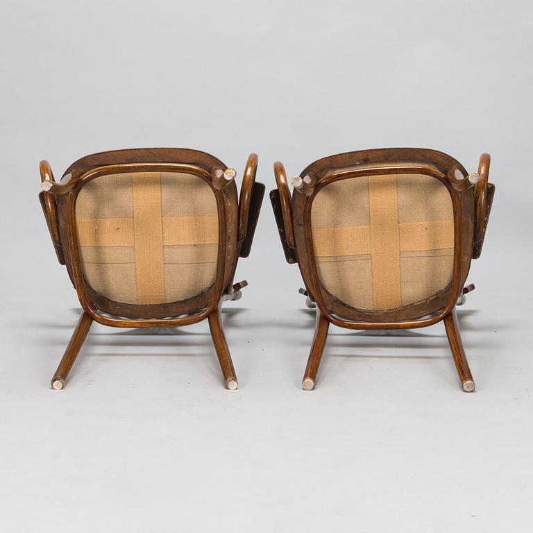 A pair of armchairs, early 20th century.