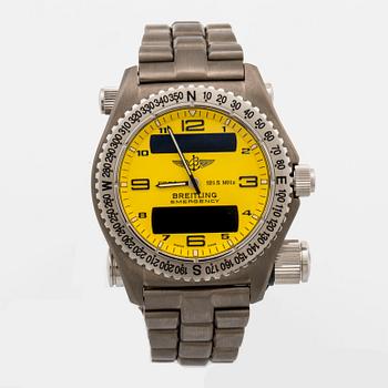 BREITLING, Emergency, Chronometer, armbandsur, 43 mm,