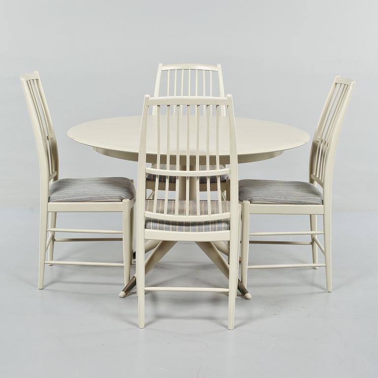 BORD och STOLAR, 5 delar, "Napoli", design David Rosén, 1960-tal.