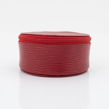 Louis Vuitton, a red epi leather 'Ecrin Bijoux Jewelry case', 2003.
