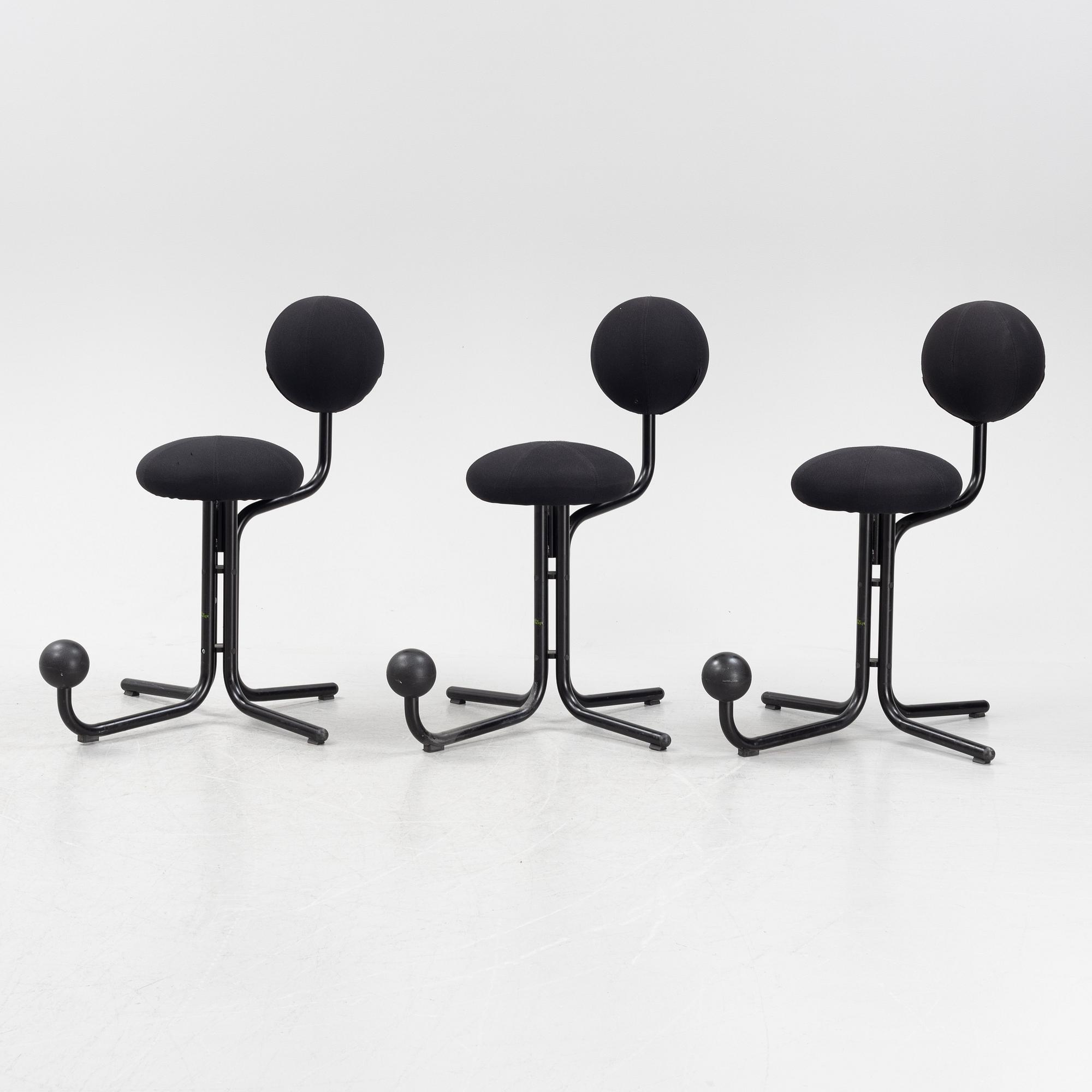 Peter Opsvik, a set of three 'Globe' chairs, Globe Concept. - Bukowskis