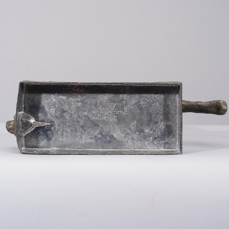 WÄINÖ AALTONEN, skulptur, "Paavo Nurmi", metallegering, 1950-tal.