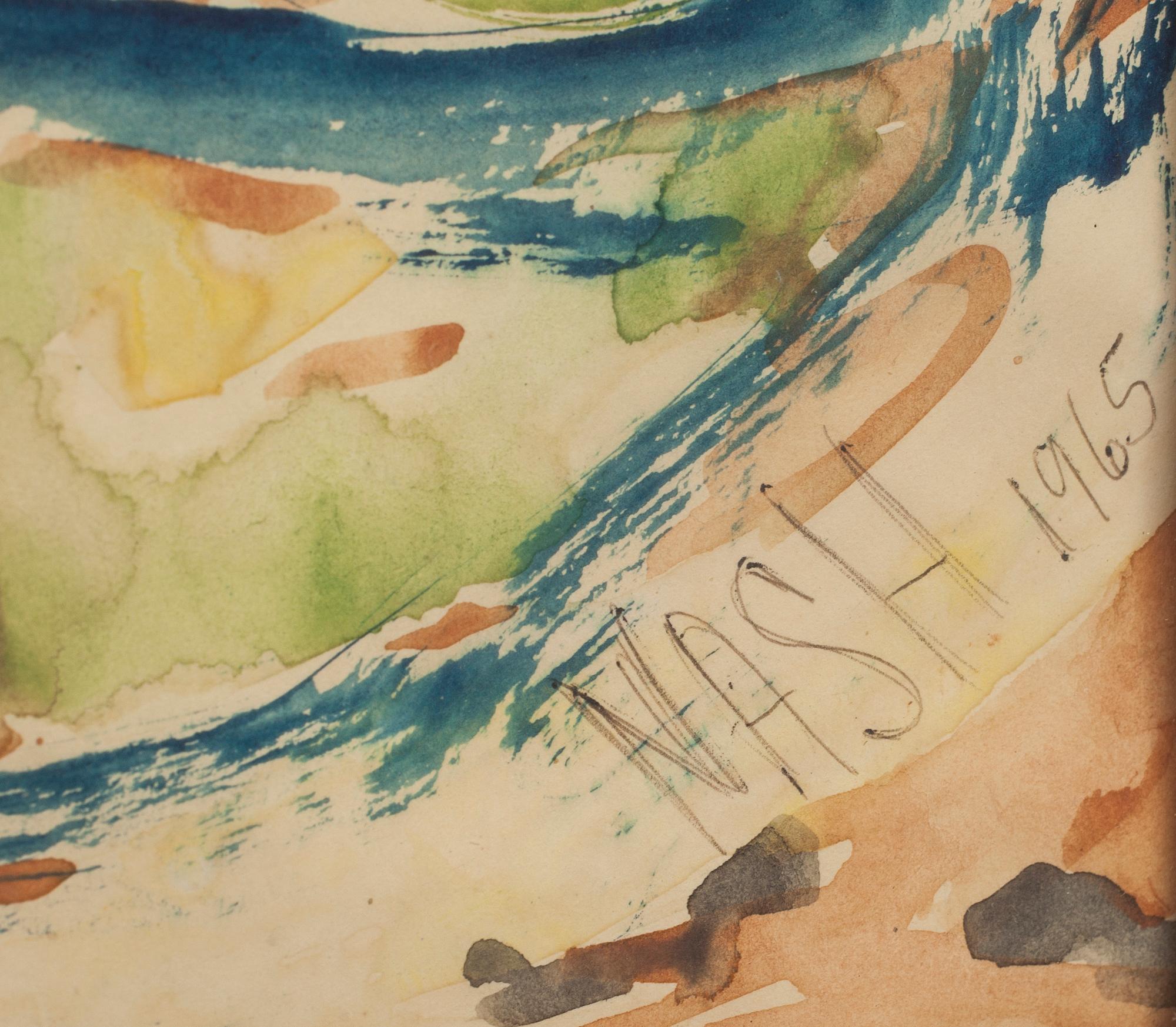 JÖRGEN NASH, akvarell, signerad och daterad 1965.