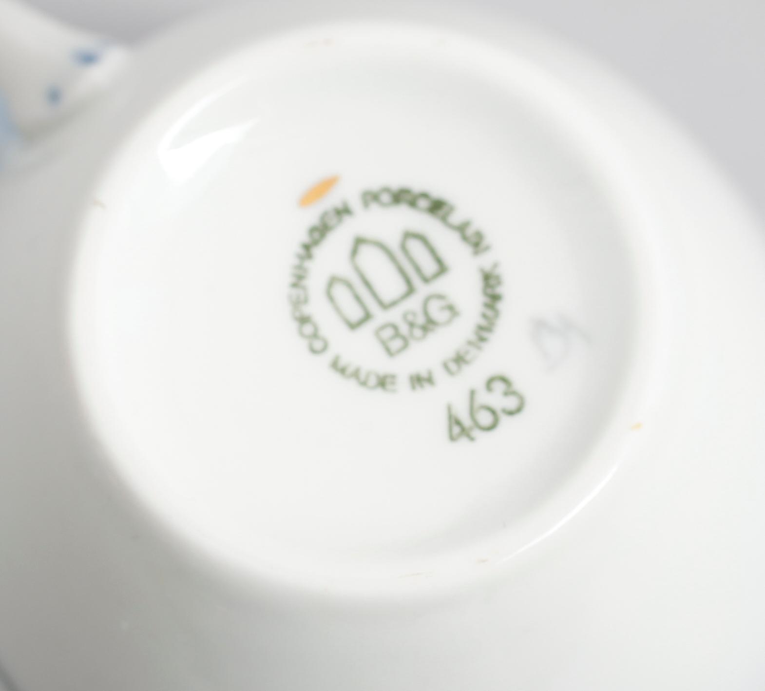 SERVISPORSLIN, 26 delar, "Måsen", Bing & Gröndahl, Danmark.