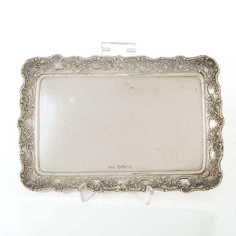 Kaffeservis, 4 delar, silver, GEWE, Malmö 1965-1970. Rokokostil.