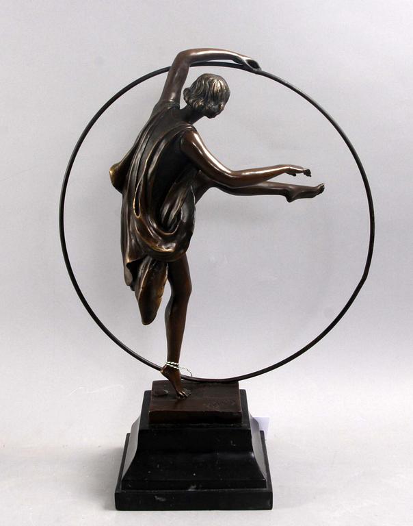 SKULPTUR, brons, efter A.Godard.