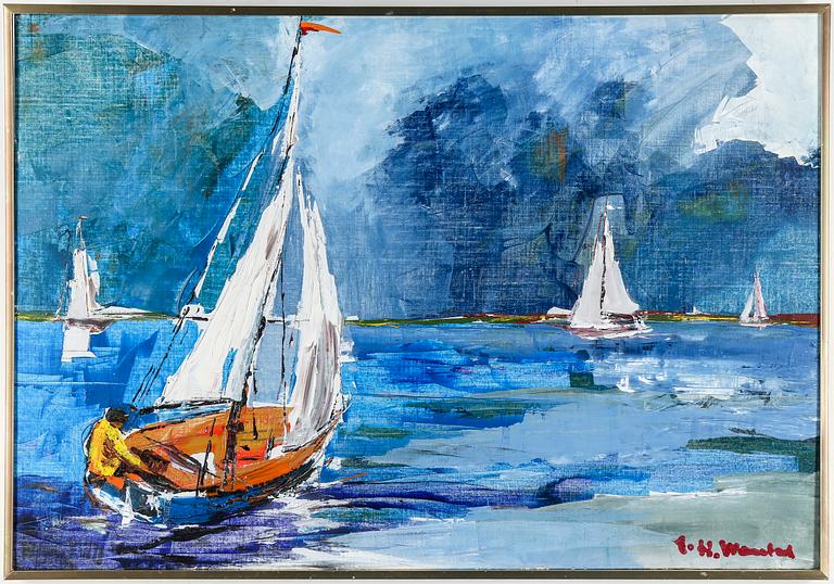 HELMUT MANTEL, oil on canvas, signed.