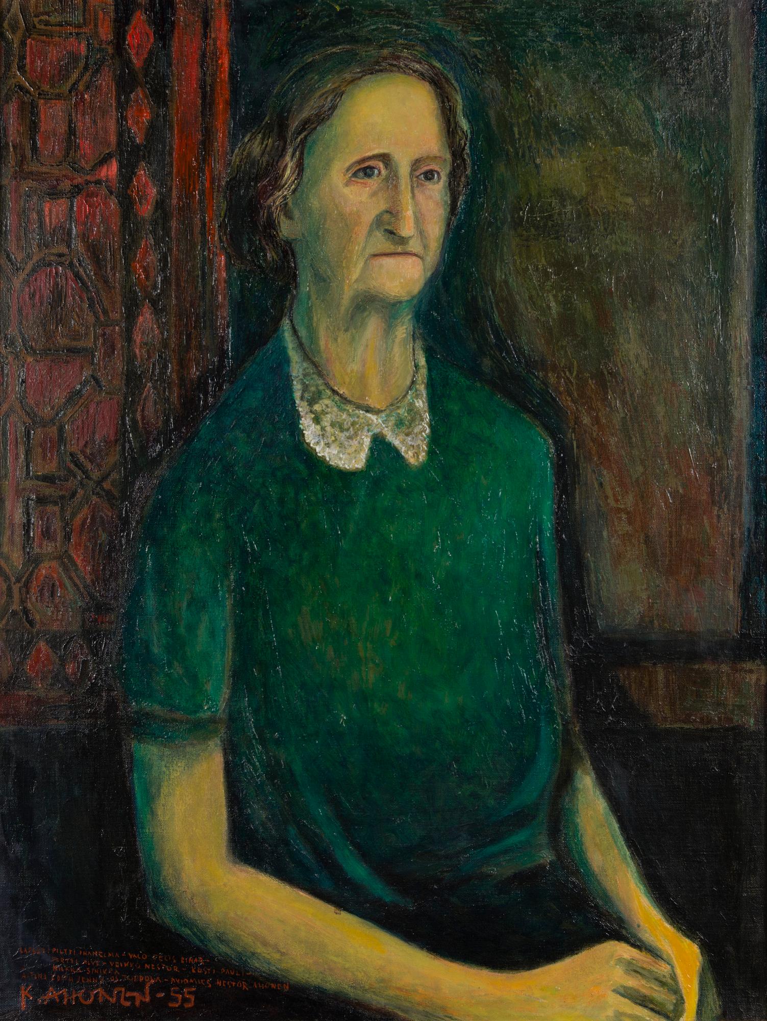KOSTI AHONEN, oil on canvas, signed and dated -55.