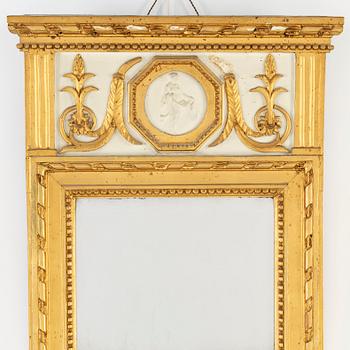 A late gustavian mirror, Stockholm ca 1800.