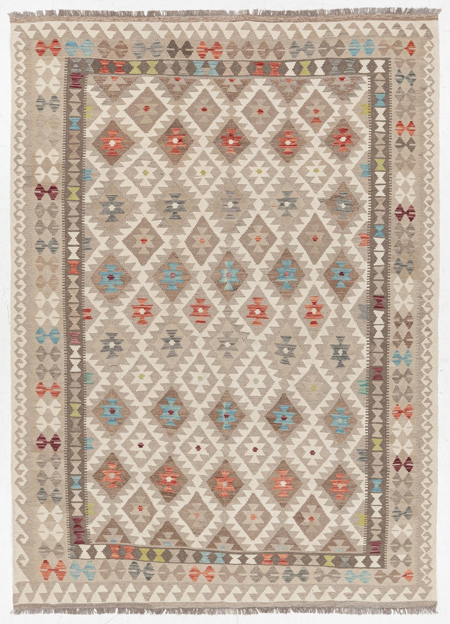 Kelim, modern, ca 292 x 210 cm.