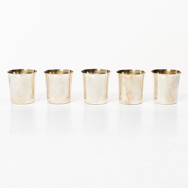 Tore Eldh, Five silver cups, Cesons Guldvaru, Gothenburg 1973.