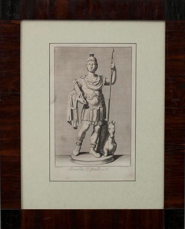 Etsning, Alexander den Store, efter A. Wernerin, 1700-tal.