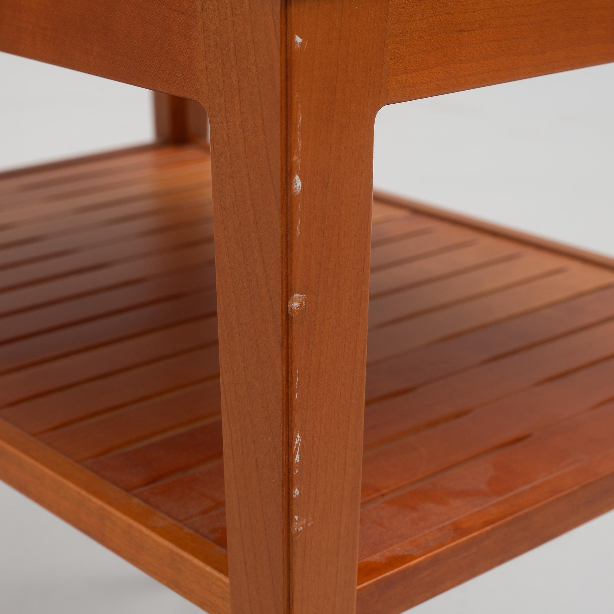 Carl Malmsten, bedside tables, a pair, master carpenter Stefan Olsson, Gotland.