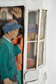 ANDERS ÅBERG, wall-sculpture/relief, signed Anders Åberg.