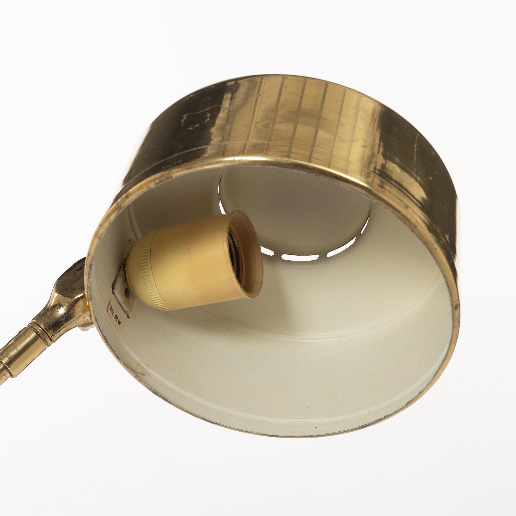 The Johansson Brothers Autometall, table lamps, a pair, Skellefteå, 1960s.