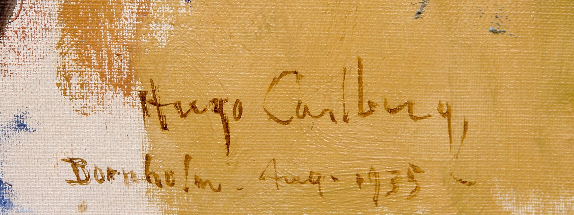HUGO CARLBERG, olja på duk, sign och dat Bornholm 1935.