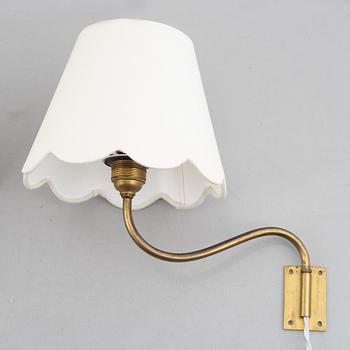 Harald Notini, vägglampor ett par, modell "8568", Arvid Böhlmarks Lampfabrik, 1940-50-tal.