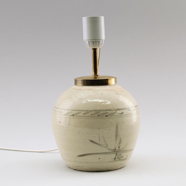 BORDSLAMPA, bojan, porslin, Kina, 1800-/1900-tal.